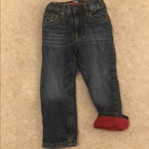 fleece lined jeans for boys